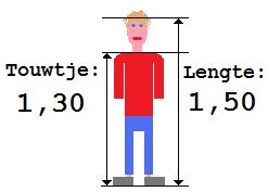 lengte touwtje 1,50